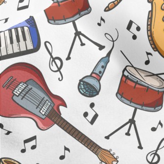 Keyboard, Drums, Guitar Micro Fleece