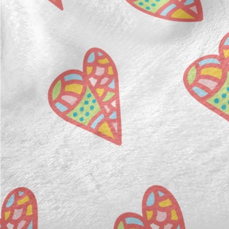 Color Block Stitching Love Minky