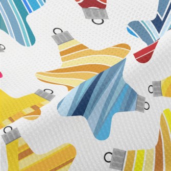 Stripe Gradient Stars Piqué