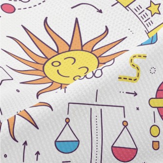 Wizard Witchcraft Divination Piqué