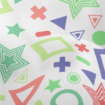 Colorful Fluorescent Geometric Lightweight Performance Linen