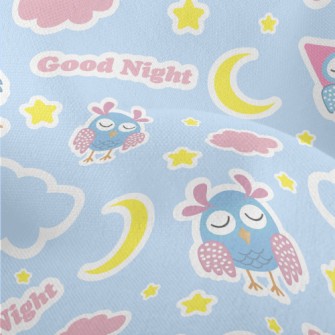Owl Says Goodnight Lightweight Performance Linen