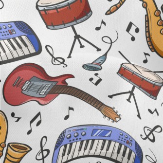 Keyboard, Drums, Guitar Lightweight Performance Linen