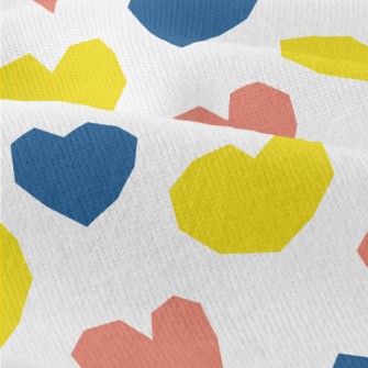 Color Block Deformation Heart Modern Jersey