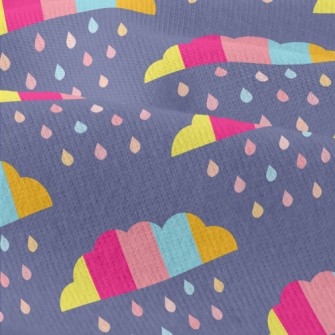 Colorful Clouds Raindrops Modern Jersey