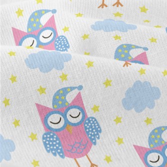Good Night Closed Eyes Owl Modern Jersey