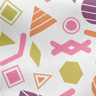 Triangle Square Geometry Circl Jersey Backed Fleece