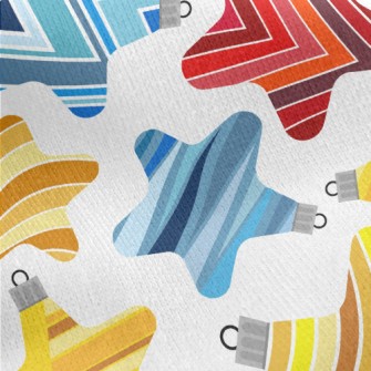 Stripe Gradient Stars Jersey Backed Fleece