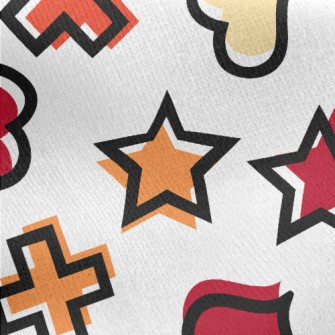 Star Love Cross Jersey Backed Fleece