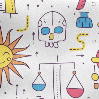 Wizard Witchcraft Divination Jersey Backed Fleece