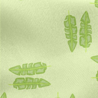 Banana Leaves Jersey Backed Fleece