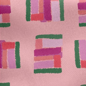 Rectangle Stacking Jersey Backed Fleece
