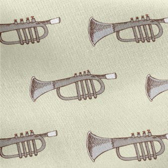 Retro Trumpet Jersey Backed Fleece