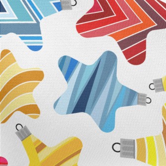 Stripe Gradient Stars Pongee