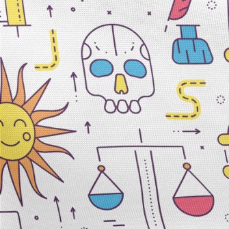 Wizard Witchcraft Divination Pongee