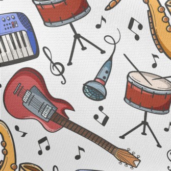 Keyboard, Drums, Guitar Pongee