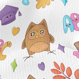 Graduation Hat Owl Stretch Jersey