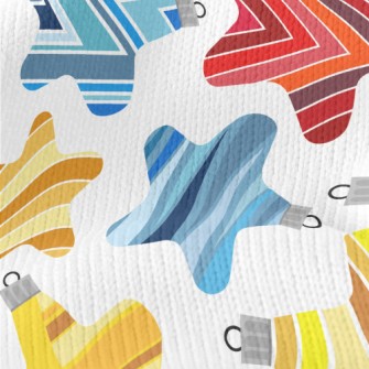 Stripe Gradient Stars Stretch Jersey