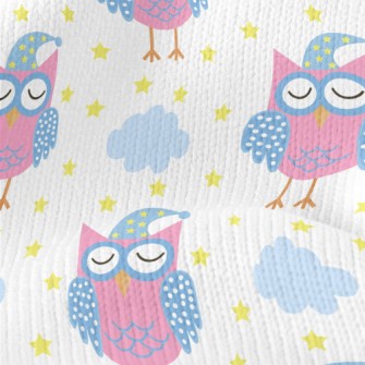Good Night Closed Eyes Owl Stretch Jersey