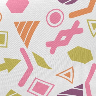 Triangle Square Geometry Circl Midweight Cotton Poplin