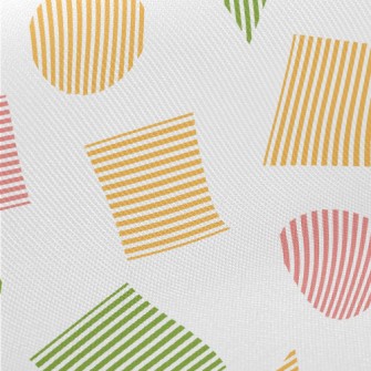 Square Triangle Round Midweight Cotton Poplin