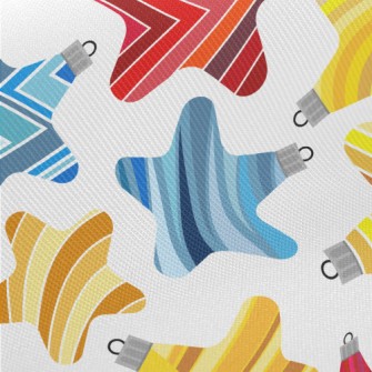 Stripe Gradient Stars Midweight Cotton Poplin