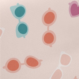 Cute Glasses Midweight Cotton Poplin