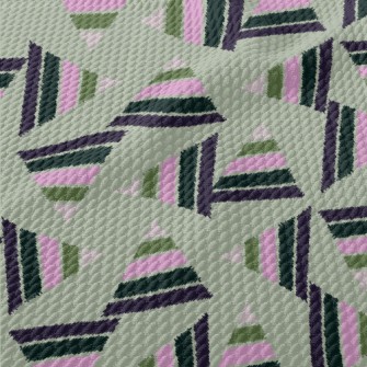 Contrasting Triangles Birdseye Piqué