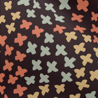 Three Color Cross Symbol Chiffon
