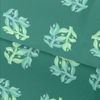 Small Green Leaves Waterproof Oxford