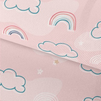 Cute Line Clouds Waterproof Oxford