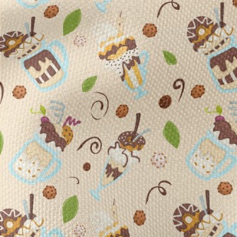 Ice Cream Mix Cake Waterproof Canvas