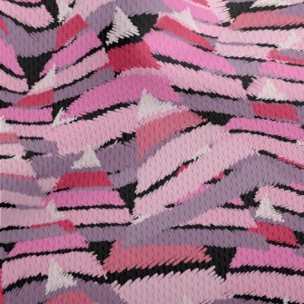 Crayon Style Triangle Athletic Mesh Flat Back