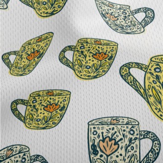 Hand Carved Cup Athletic Mesh Flat Back