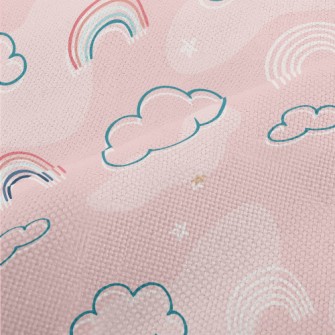 Cute Line Clouds Performance Linen