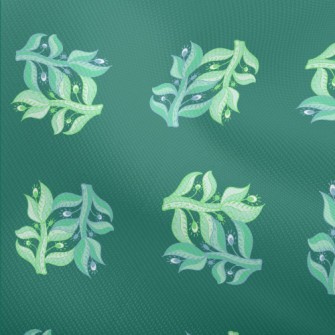 Small Green Leaves Dobby