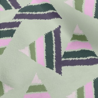 Contrasting Triangles Micro Fleece