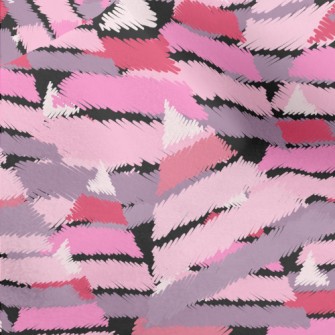 Crayon Style Triangle Micro Fleece