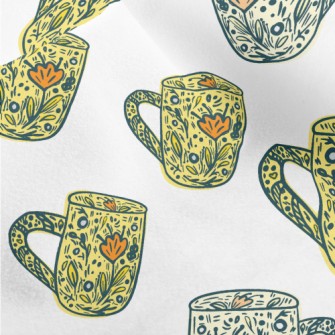 Hand Carved Cup Micro Fleece