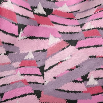 Crayon Style Triangle Minky