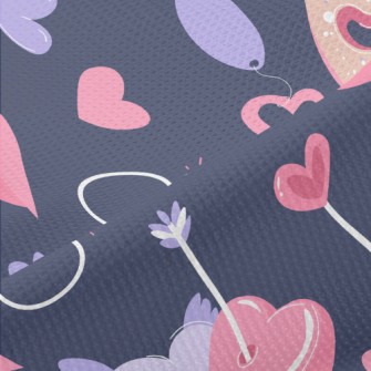 Lips Heart Key Piqué