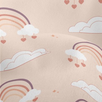 Love Rainbow Clouds Lightweight Performance Linen