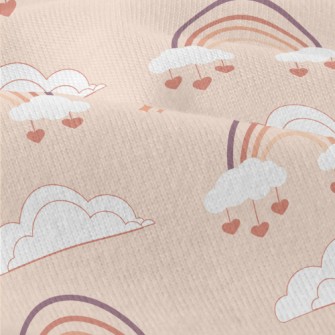 Love Rainbow Clouds Modern Jersey
