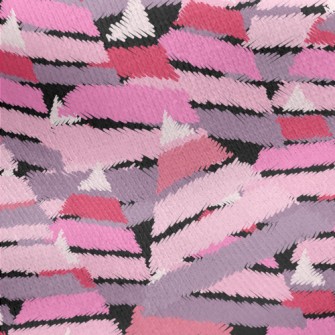 Crayon Style Triangle Jersey Backed Fleece