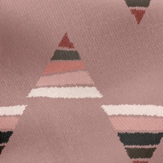 Zigzag Pattern Jersey Backed Fleece