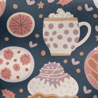 Donut Cake Jersey Backed Fleece