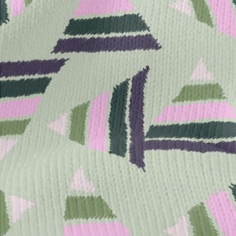 Contrasting Triangles Stretch Jersey