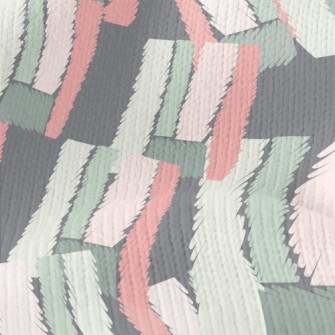 Vertical Stripes Stitching Stretch Jersey