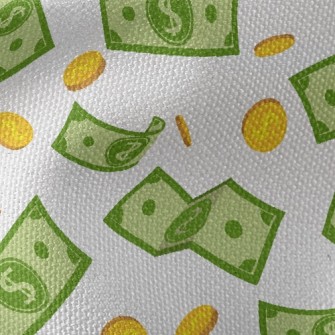 US Dollar Banknotes Coins Waterproof Canvas