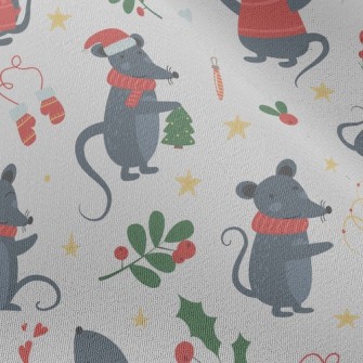 Happy Christmas Mouse Chiffon